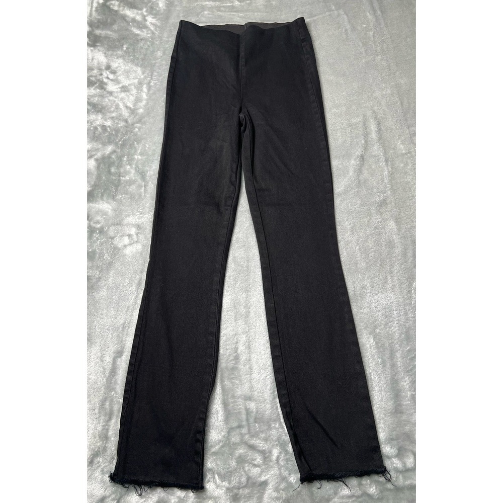 Frank & Eileen Pants Women Size 24 Dress Pants Black Raw Hem